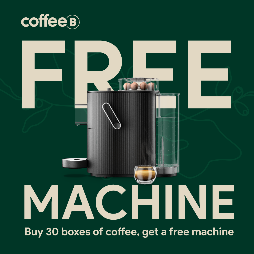 BUY 30 COFFEE BOXES, GET 1 FREE MACHINE