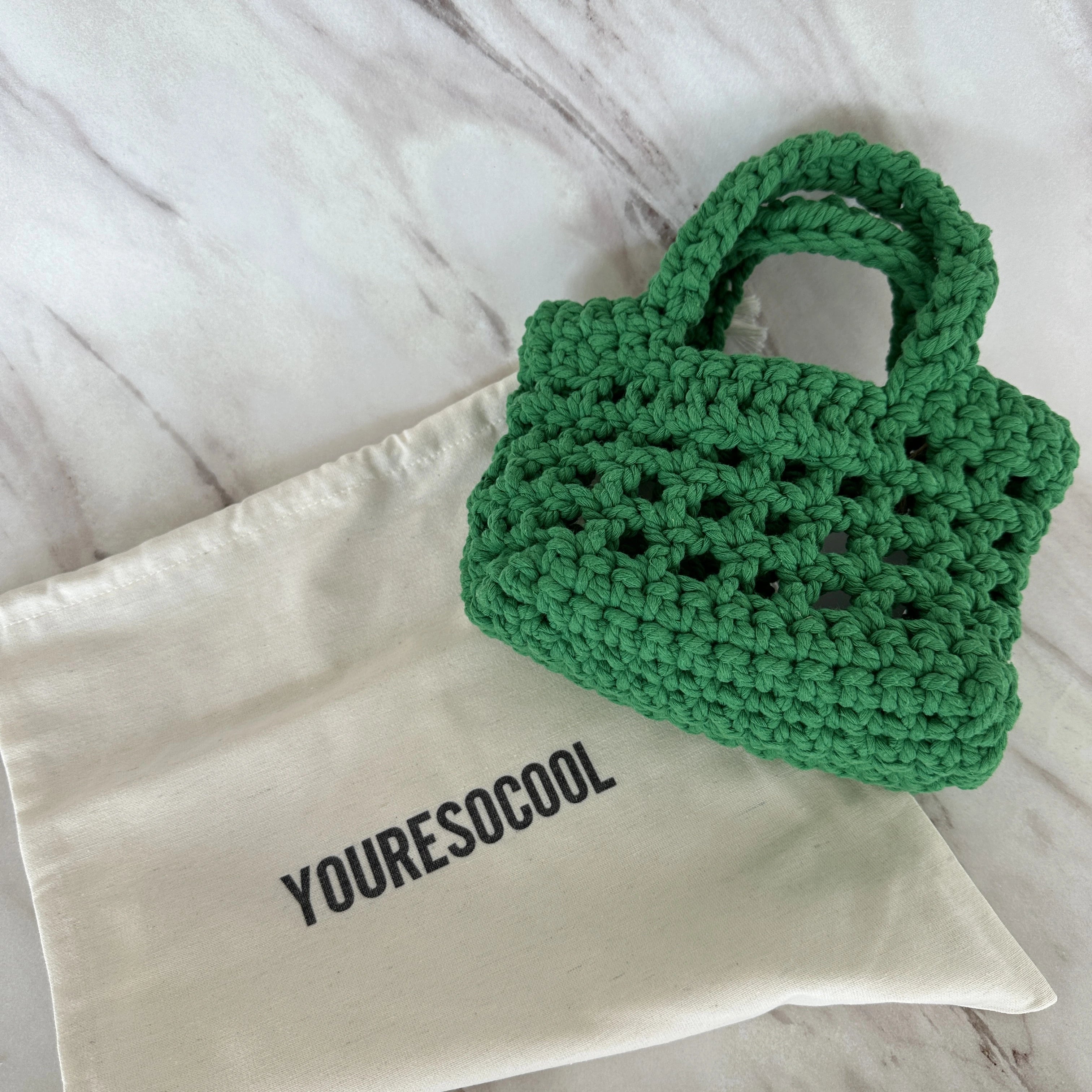 Small Bag YOURESOCOOL - Green