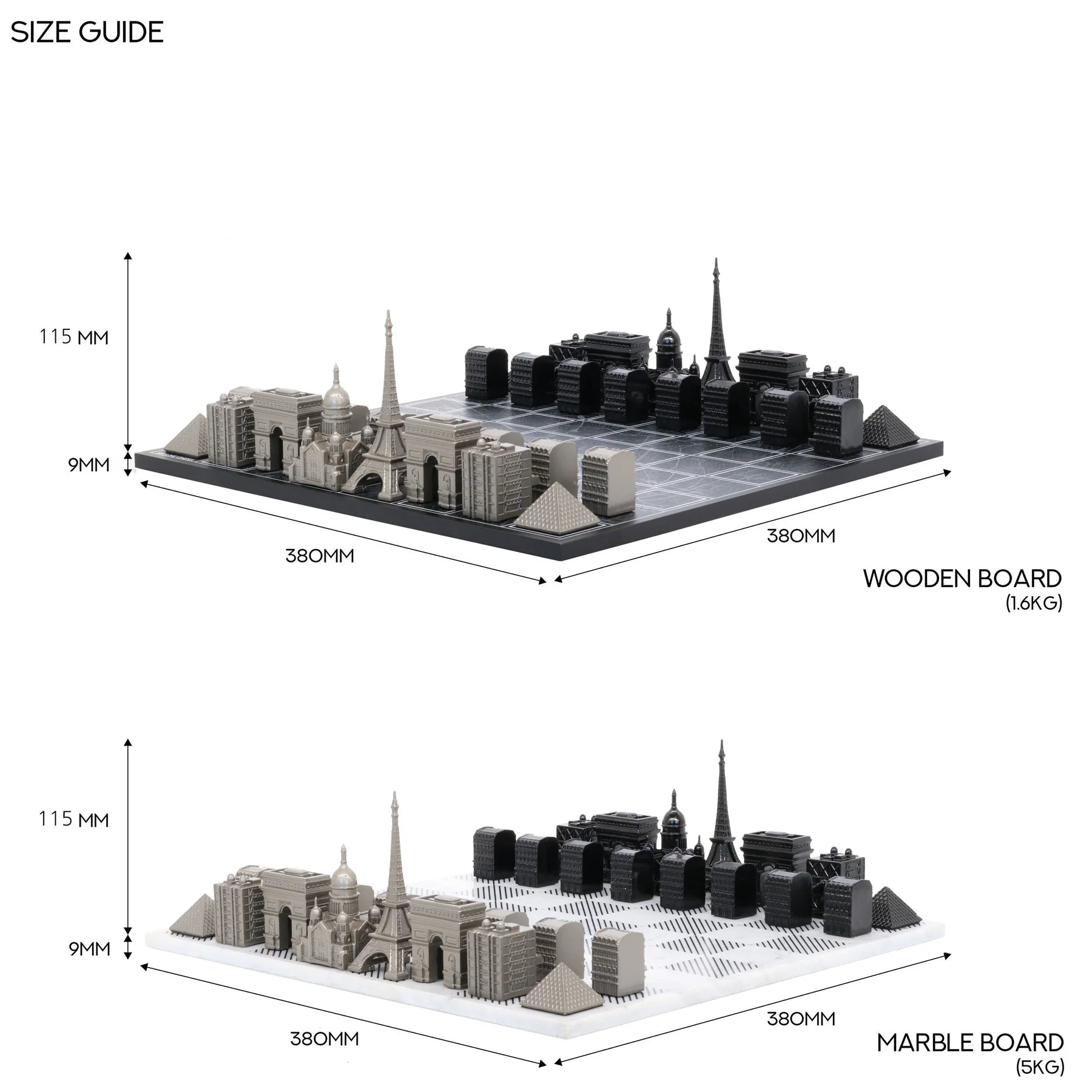 Chess games PARIS Edition (Marble)