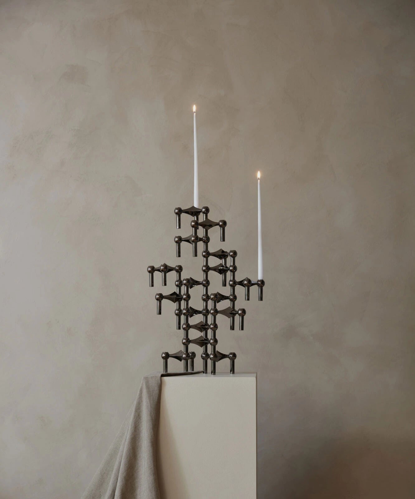 Candle Holder (Black Chrome)