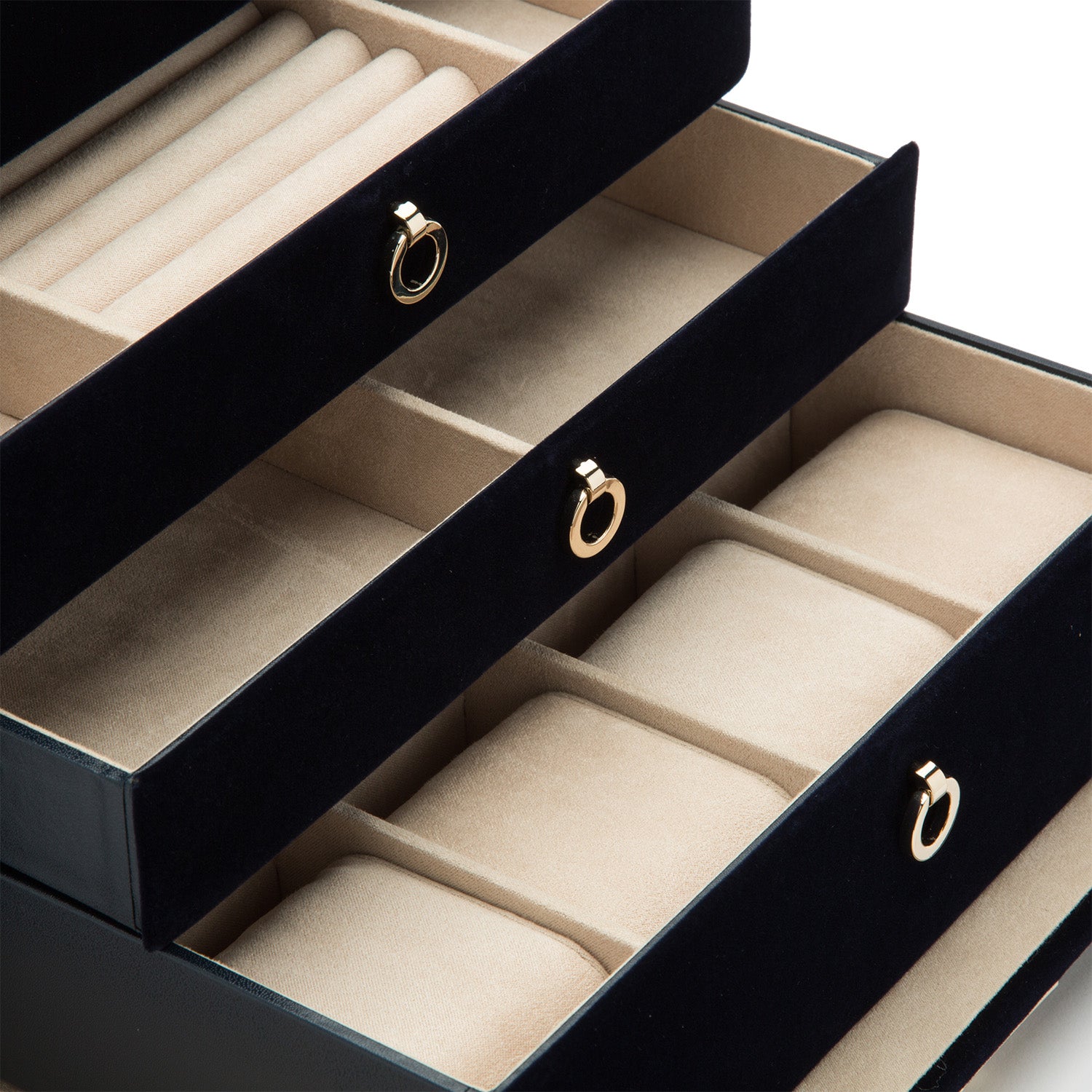 Zoe Large Jewellery Box (Indigo)