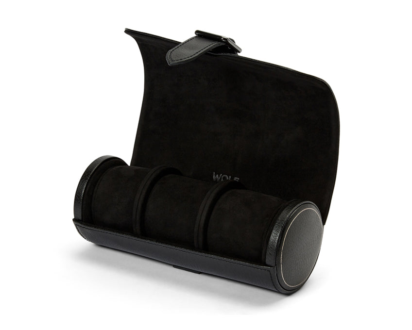 Triple Watch Roll - British Racing (Black)