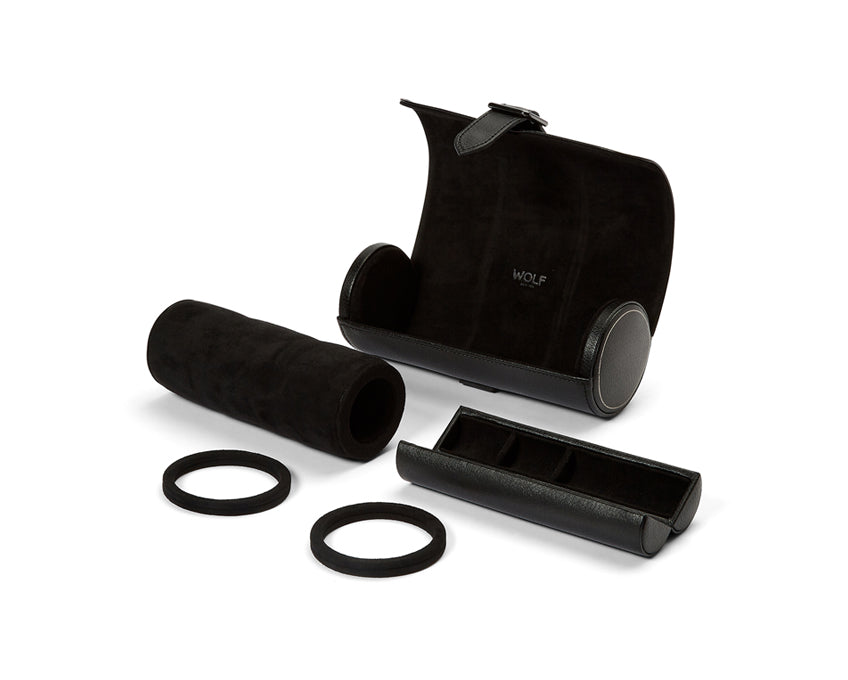 Triple Watch Roll - British Racing (Black)