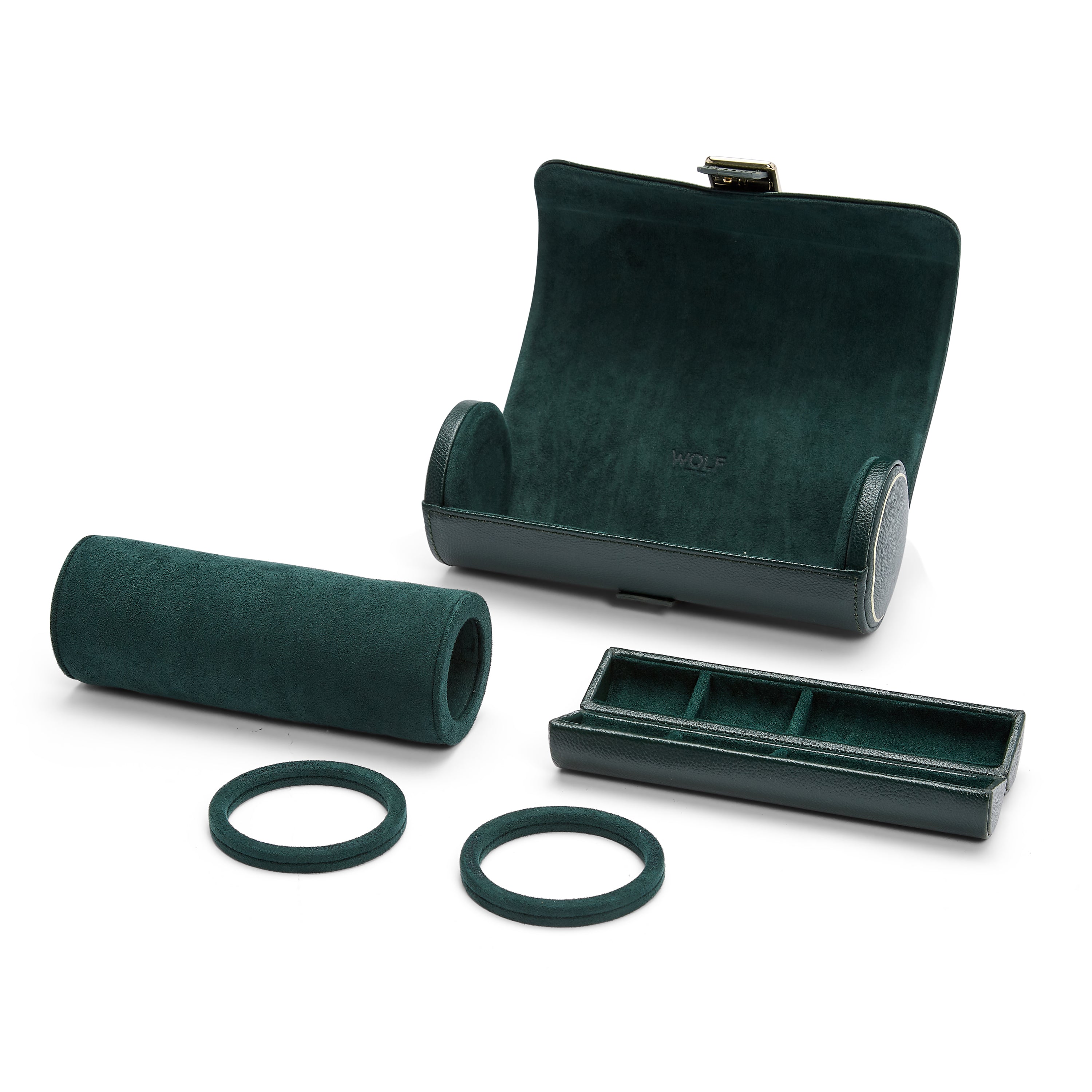 Triple Watch Roll - British Racing (Green)