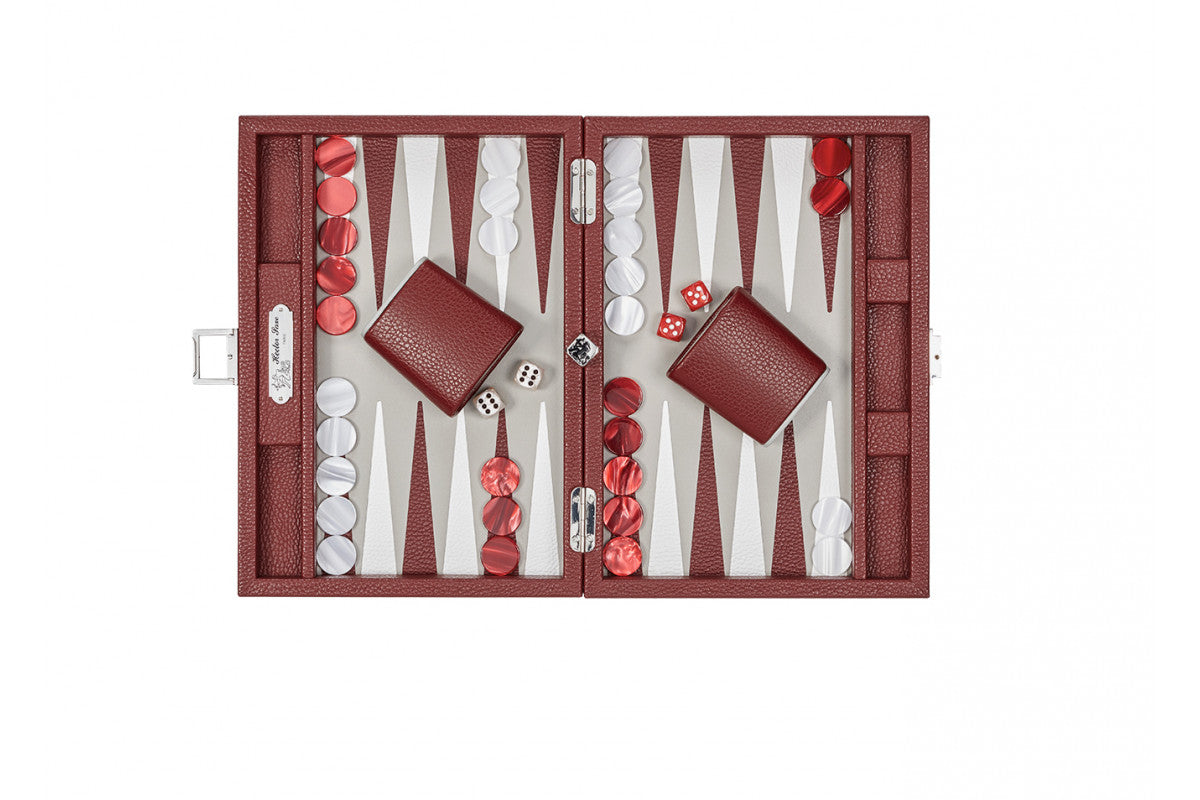Baptiste Backgammon (Cremisi) - Luxury Backgammon