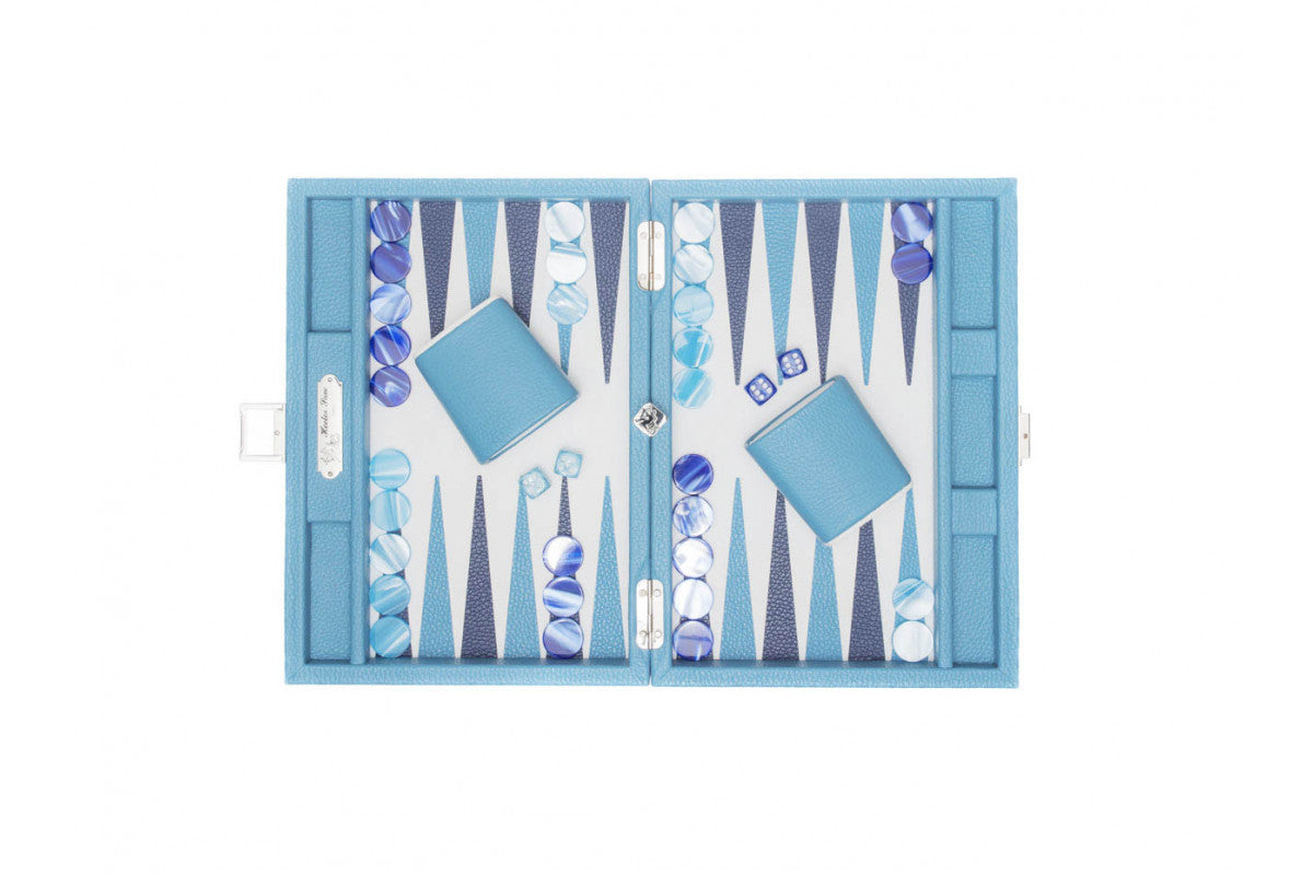 Baptiste Backgammon (Sky) - Luxury Backgammon
