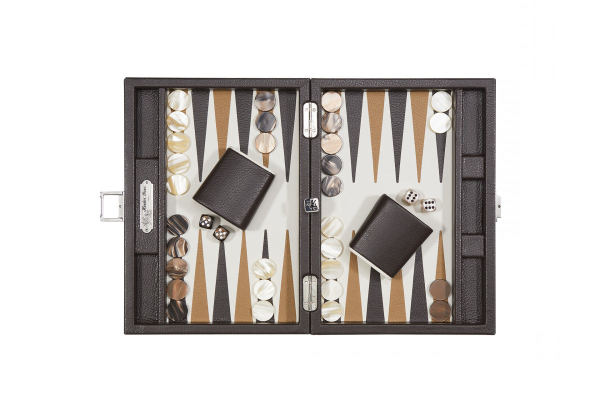Baptiste Backgammon (Brown) - Luxury Backgammon