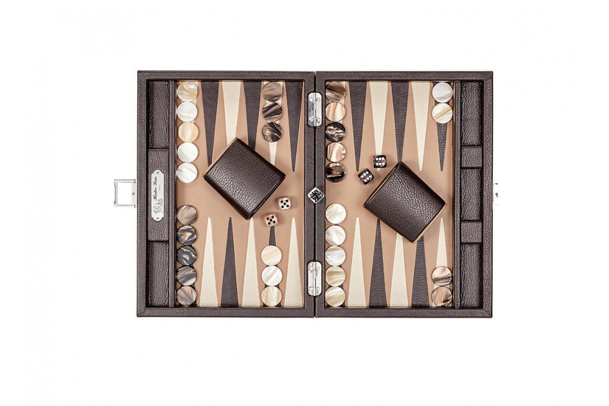 Baptiste Backgammon (Chocolate) - Luxury Backgammon