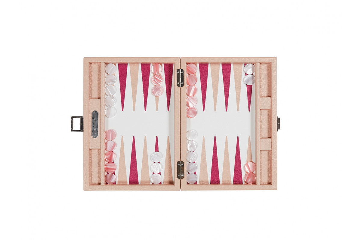 Baptiste Backgammon (Pink) - Luxury Backgammon