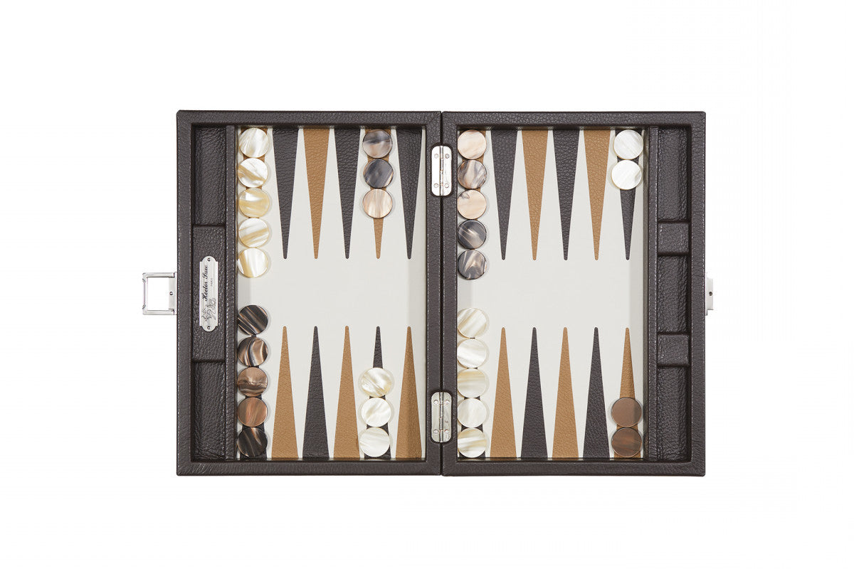 Baptiste Backgammon (Brown) - Luxury Backgammon