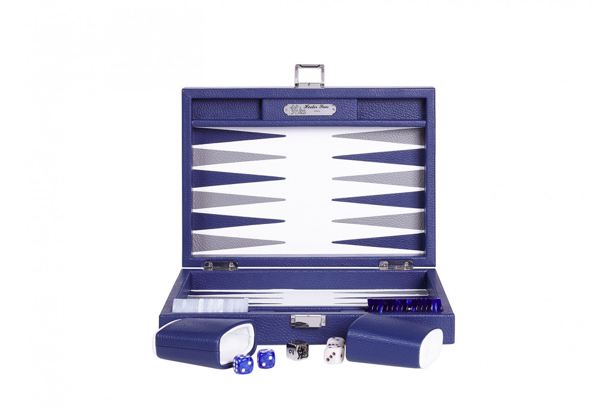 Baptiste Backgammon (Navy Blue) - Luxury Backgammon