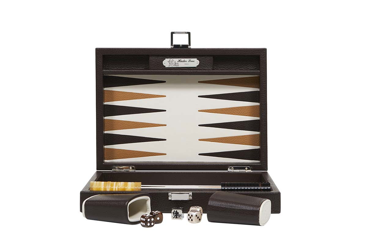 Baptiste Backgammon (Brown) - Luxury Backgammon