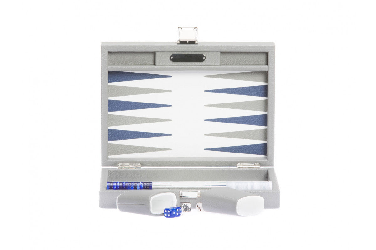 Baptiste Backgammon (Grey) - Luxury Backgammon