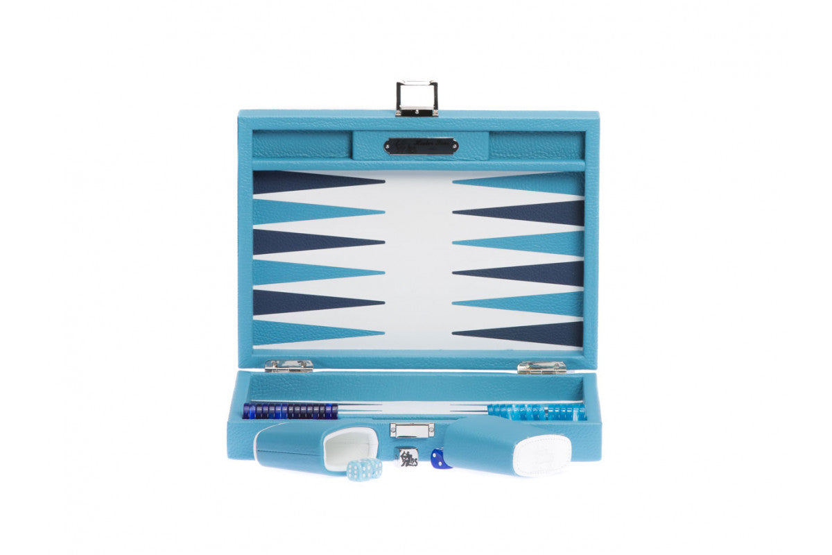 Baptiste Backgammon (Sky) - Luxury Backgammon