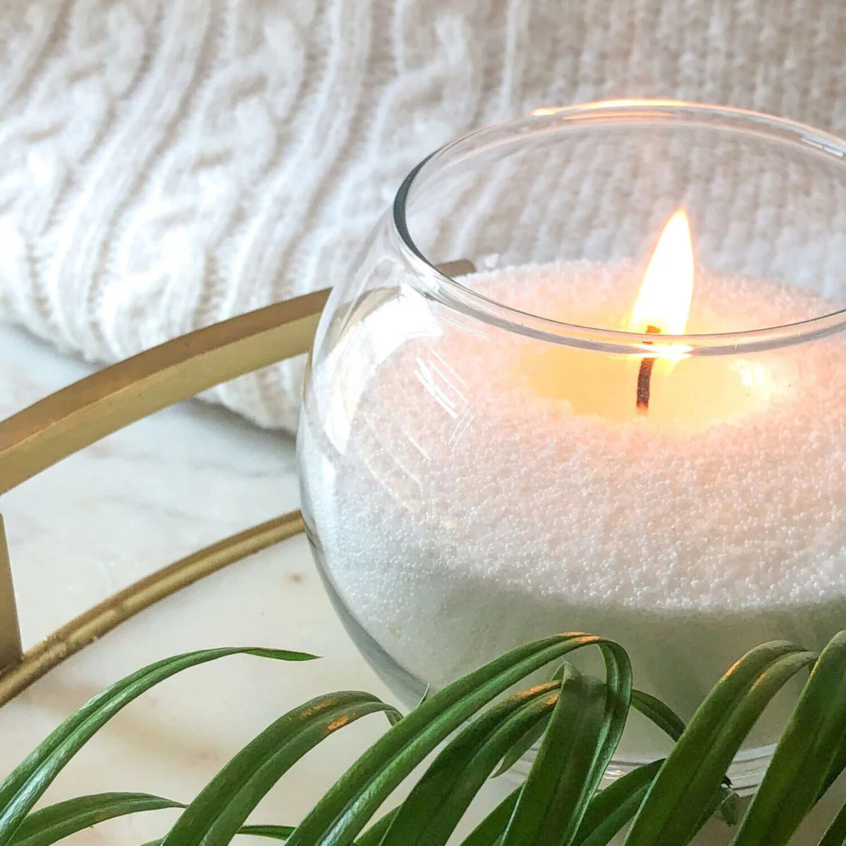 Pearl wax candle (500 grams)