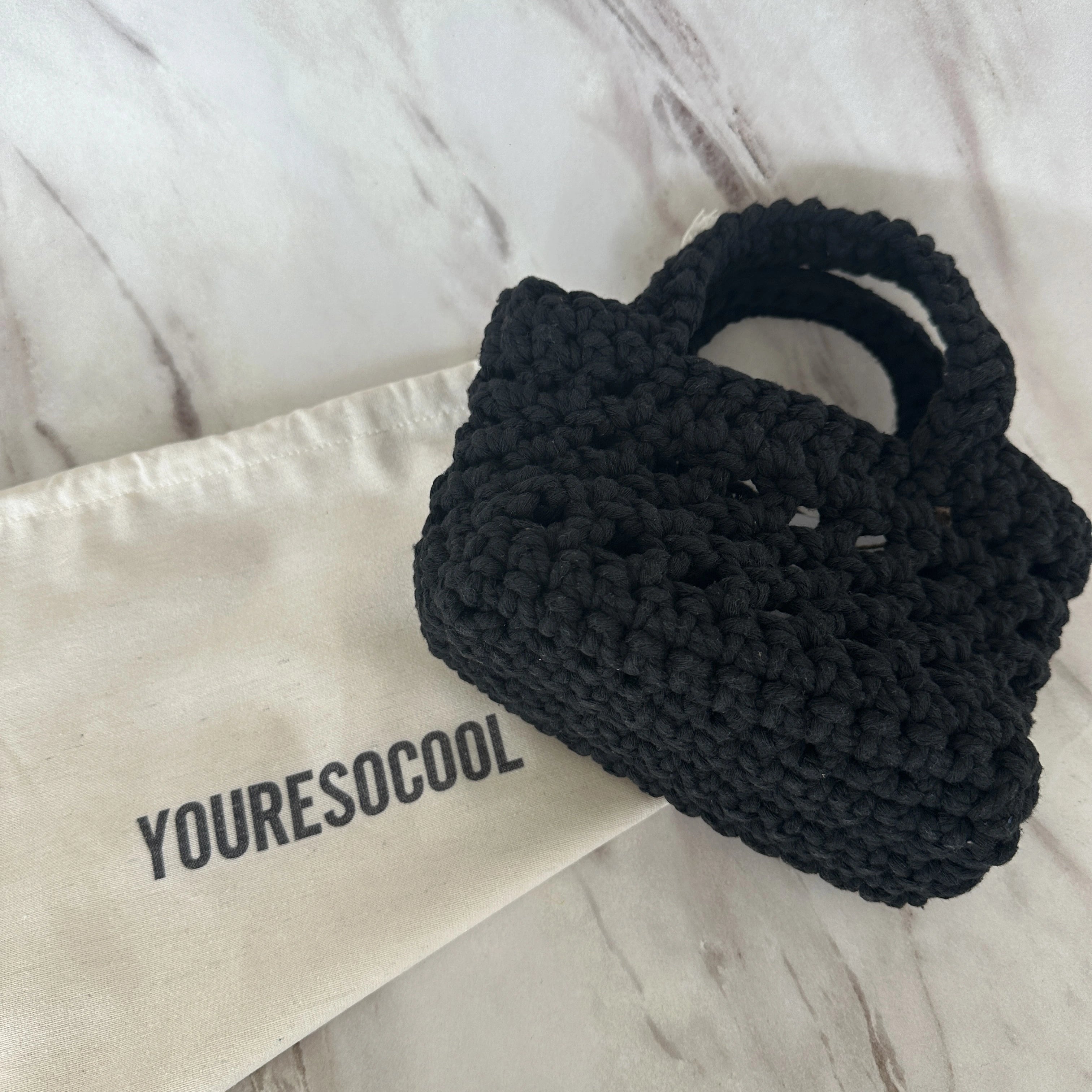 Small Bag YOURESOCOOL - Black