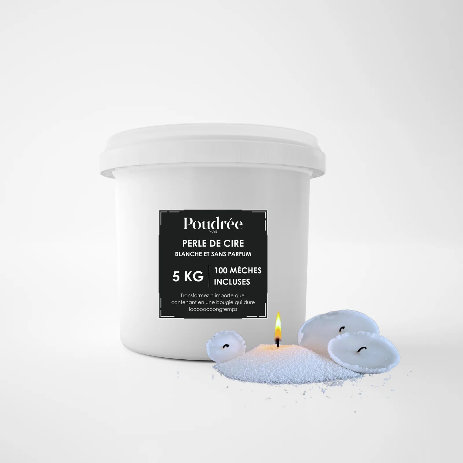 Pearl wax candle (bucket of 5KG)