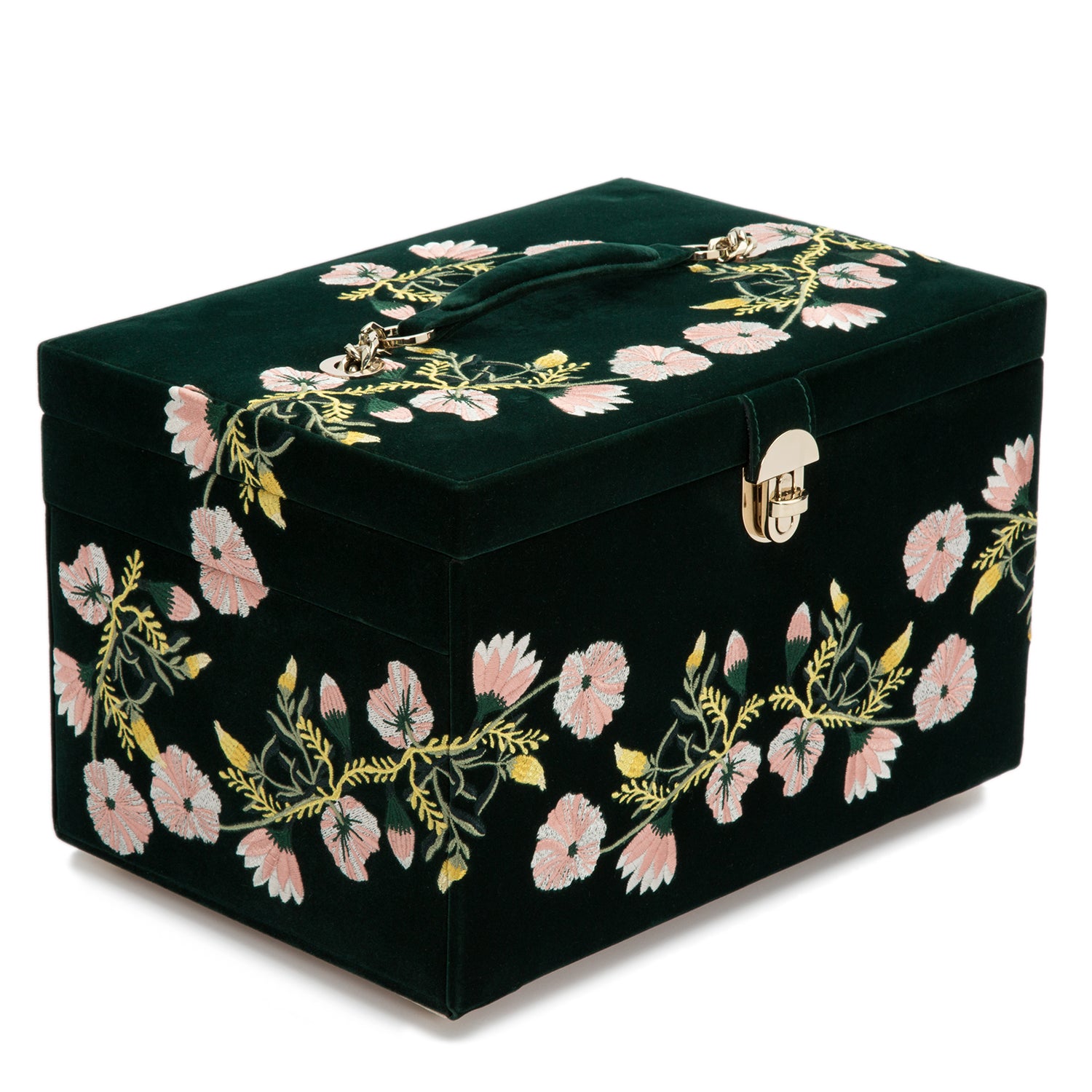 Zoe Large Jewellery Box (Forest Green)