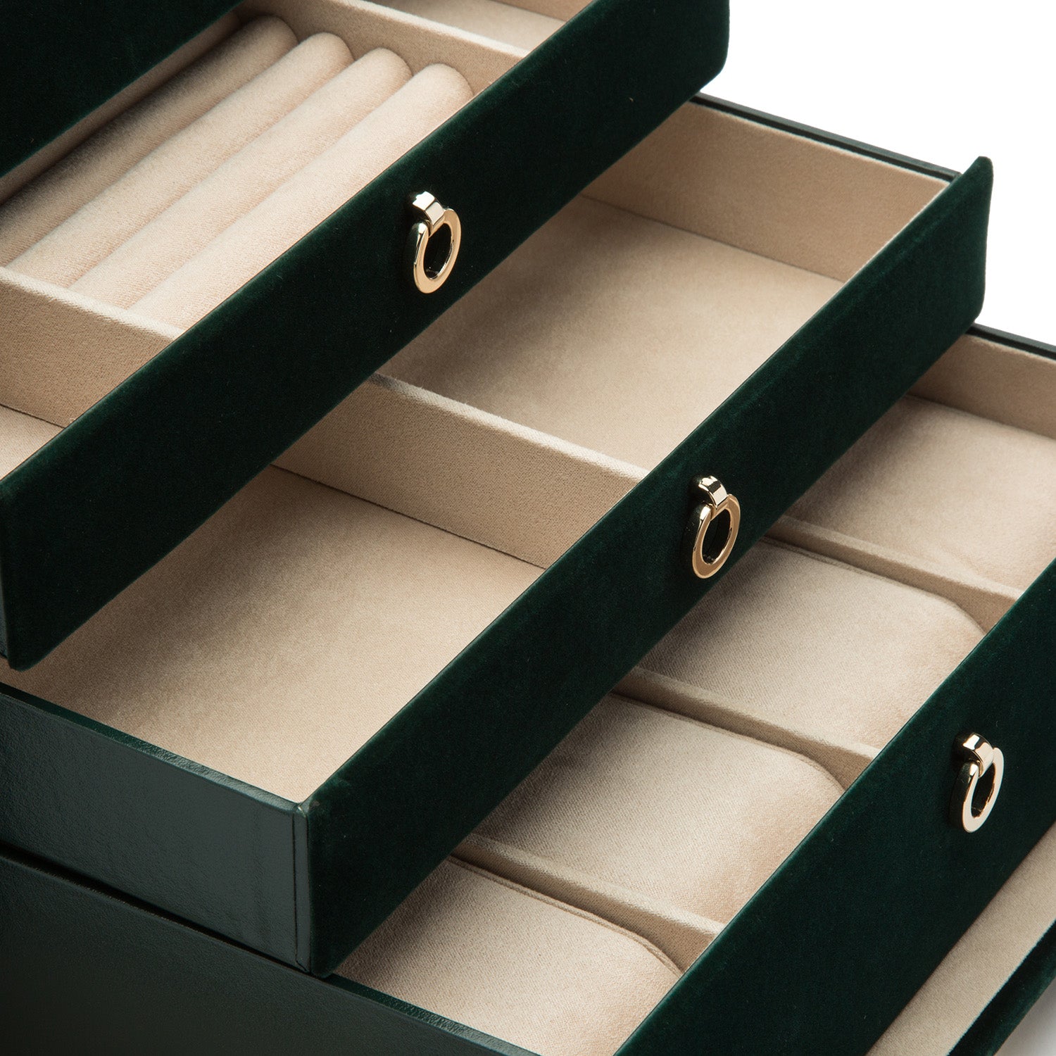 Zoe Large Jewellery Box (Forest Green)