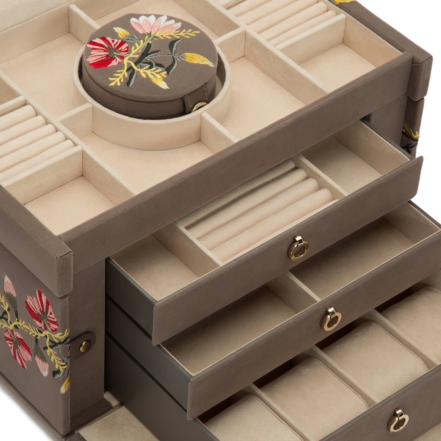 Zoe Large Jewelry Box (Mink)
