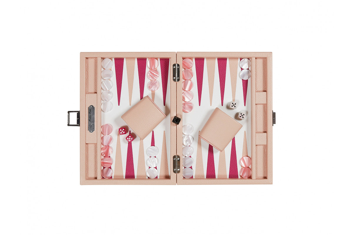 Baptiste Backgammon (Pink) - Luxury Backgammon