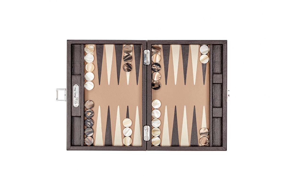 Baptiste Backgammon (Chocolate) - Luxury Backgammon