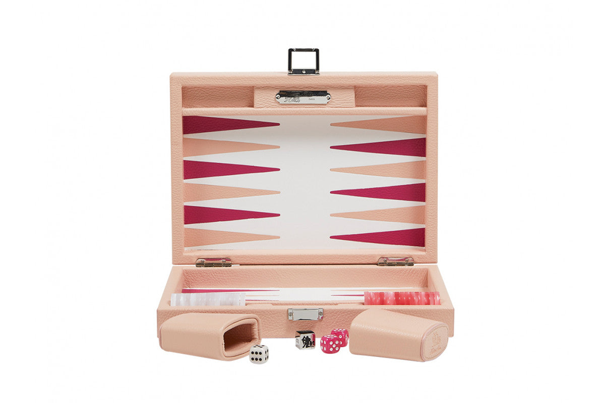 Baptiste Backgammon (Pink) - Luxury Backgammon